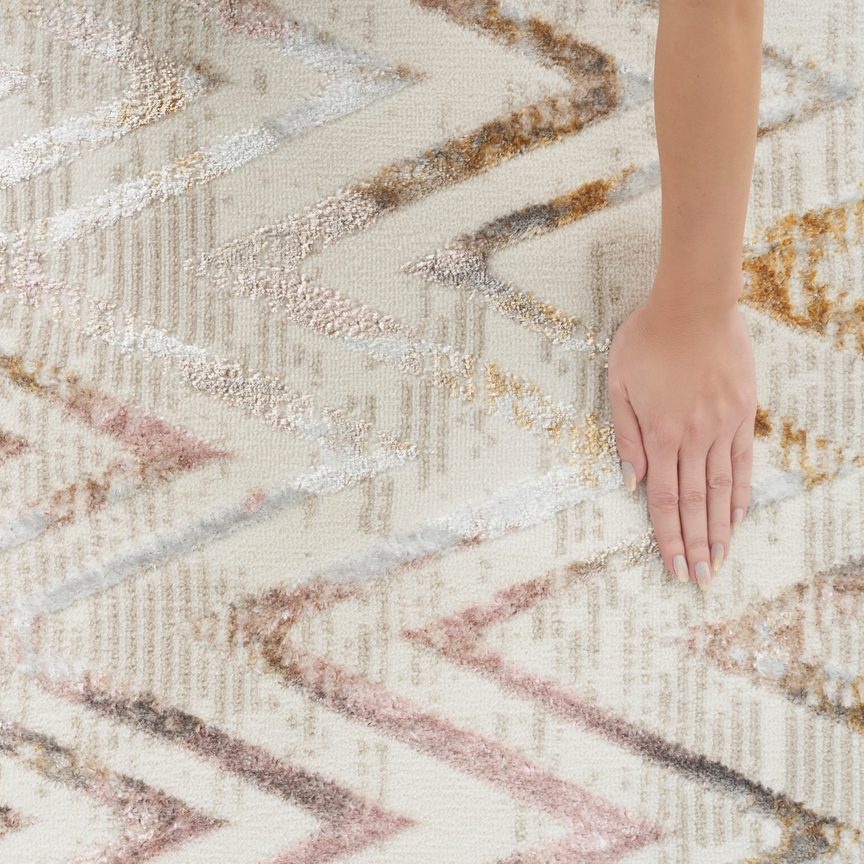 Nourison Glitz GLZ05 Multi Colour Runner Rug